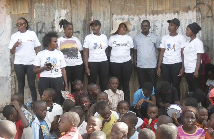 Team with community youth